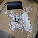 Heavy Duty Steel Tent Stakes - Glow in The Dark Tent Stakes, Durable Metal Ground Stakes with Storage Bag for Tents, Tarps, Canopy Accessories