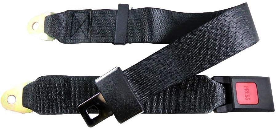 2 Point Adjustable Single Seat Safety Belt Harness fits Go Kart ATV UTV Quad Club Golf Cart Buggie Taotao Sunl Roketa (1)