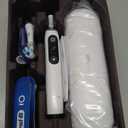 Oral-B iO Series 9 Electric Toothbrush with 3 Replacement Brush Heads, White Alabaster
