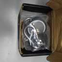 Magnetic Hooks 170lbs Heavy Duty Black Magnet Hooks with Swiveling Carabiner for Hanging Refrigerator Strong Large Neodymium Magnet (170LBS-4PACK-BLACK)