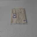 Womens Casual Solid Cotton Linen 3/4 Sleeve Short OL Work Blazer Jacket Coat (XX-Large, Beige)