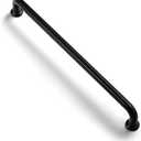 Yanxia Set of 12 -Sleek 7 9/16" Center to Center Matte Black Cabinet Handles - Modern and Minimalist Hardware for Stylish Home Enhancement, Black