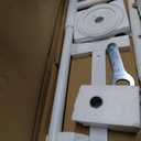 Stander Wonder Pole Plus with Rotating Double Grab Bar, Tension Mounted Security Pole for Seniors & Elderly Adults, No-Drill Floor to Ceiling Transfer Pole for Home & Bath Safety, White