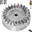 FVRITO Aluminum Flywheel 10krpm for Predator 212 Non hemi Engine Ghost 212cc 224cc 69730 69736 6.5hp GX200 196cc BSP Tilly Coleman CT200U BT200X Mini Bike Performance Parts with Key & Valve Springs