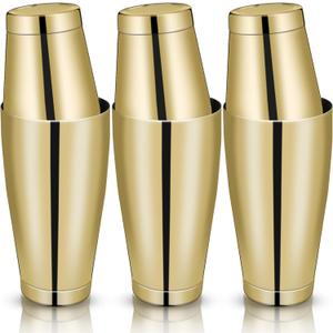 Sabary 6 Pcs Cocktail Shakers Professional Bar Shaker Boston Set Stainless Steel Martini Drink Mixer Basic Tool Weighted Shake Metal Can Cocktail Shaker Set, 18 Oz, 28 oz (Gold) Sabary 6 Pcs Cocktail Shakers Professional Bar Shaker Boston Set Stainless Steel Martini Drink Mixer Basic Tool Weighted Shake Metal Can Cocktail Shaker Set, 18 Oz, 28 oz (Gold)