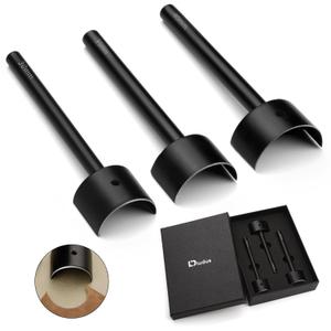 3 Sizes Leather Corner Punch, Half-Round Punch Set, Leather Belt End Punch Tool, Belt Cutter Cutting Tool, Leatherworking Tools for Strap Belts, Wallet, Bags