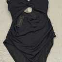 Tempt Me Women One Piece Swimsuits Tummy Control Cutout Bathing Suits Ruched V Neck Twist Front Swimwear Size S