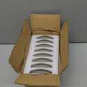 OGANAZI Modern Clear Coaster Set of 8- Glass Coasters for Drinks Crystal Coasters Round Cup Coaster Coffee Table Decor for Office, Kitchen, Bar, Dining Room, Living Room, Patio(Clear)