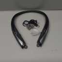 Bluetooth 5.3 Neckband Bluetooth Headphone, Sweat Resistant Noise Cancelling Stereo Headphones, and Retractable Ear Tips for Music, Conference, VideosBright Black