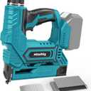 Cordless Brad Nailer 2-in-1 Compatible with Makita 18V Battery, 5/8 to 1-1/4 Inch 18 Gauge Nail Gun with 2000 Nials for Wood Carpentry, Powered Electric, 2 Mode, Tool Only