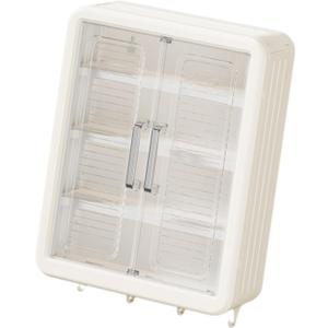 Bathroom Cabinet Make up Organizer Wall Mount Adjustable Layer Storage Rack for Living Room Home Decoration