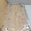 Stainless Steel Sink Grid and Protectors for Bottom of Kitchen Sink, 26" X 14 1/16" Sink Bottom Grid with Rear Drain for Single Sink Bowl (26" X 14 1/16")