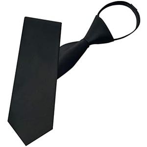 Pack of 3 Mantieqingway Pre-tied Adjustable Zipper Neck Ties for Men 3.15' 'Mens Necktie for Office Graduation School Uniforms