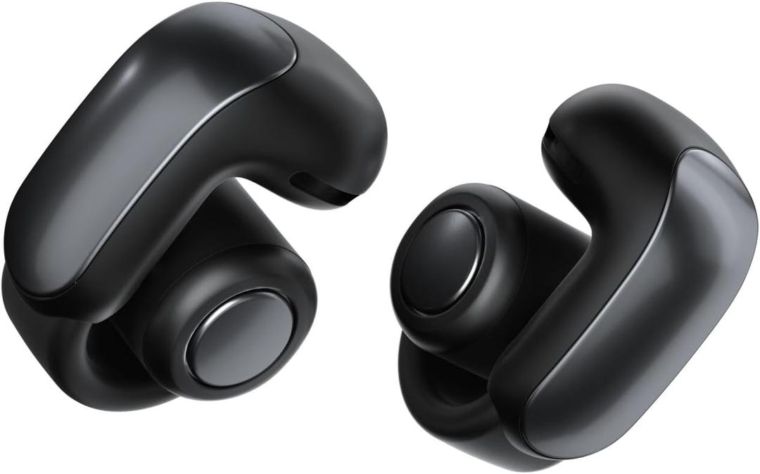 Bose Ultra Open Bluetooth Earbuds, True Wireless Earbuds with OpenAudio for Awareness, Clip On Design for Comfort, Immersive Audio, Up to 48 Hrs of Playtime, Black