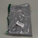 HOMEIDEAS Greyish Green Blackout French Door Curtain, Privacy Door Curtains for Window, Blinds for Glass Window, Thermal Insulated Tie Up Shades, 26 X 40 Inch, 1 Panel