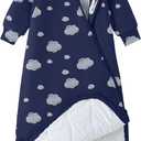 Unisex Sleeping Bag for Babies and Toddlers 3.5 Tog Sleep Sack, Baby Sleep Sack, One piece with sleeves, Gifts for Baby (0-6M, Navy Sky)