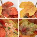 Hollyone 6FT Fall Garland for Mantle Fall Leaves Garland Wreath Loquat Leaf Hanging Vine Garlands Artificial Foliage Pine Cones Garlands for Outdoor Indoor Autumn Home Decor Wedding Party Decoration