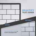 Art3d 30 Ft Peel and Stick Flexible Vinyl Molding Trim for Wall Tile Edges, Kitchen backsplash, Mirrior Frame in Black