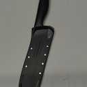 Farberware Edgekeeper 5-Inch Santoku Knife with Self-Sharpening Blade Cover, High Carbon-Stainless Steel Kitchen Knife with Ergonomic Handle, Razor-Sharp Knife, Black