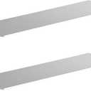 Danpoo 20 inch Metal Floating Shelves for Wall Organizer & Storage, Display Shelves for Bathroom, Living Room, Kitchen, Bedroom(Silver, 2-Pack)