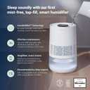BLUEAIR Premium Smart Humidifier for Large Rooms, Bedrooms, Better Sleep with Evaporative Invisible Mist Tech, Auto Humidify, Easy Top Fill, Smart Control with App, Touchscreen, 3.5L Tank for 48 hours