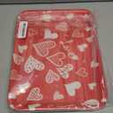 5 Pcs Valentine' s Day Serving Trays 13 x 10 Inch Melamine Heart Decorative Platter Reusable Serving Dishes Red Dessert Trays for Party Decorations Supplies