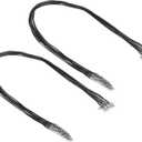 PATIKIL 24" Necklace Cord, 20 Pcs Waxed Bracelet String 1.5mm Thickness Necklace Ropes Bulk with Clasp for Pendants Bracelets Jewelry Making DIY Craft, Black