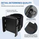 Wristband Phone Holder, No Screen Blocking, 360° Rotating Wrist Phone Mount, Memory Lock, Quick Release, for Android, iPhone 17/16/15/14/13 Pro Max/Pro/Mini/12/11/SE/Xs/XR/8 Plus, Fits 4–6.7" Phones