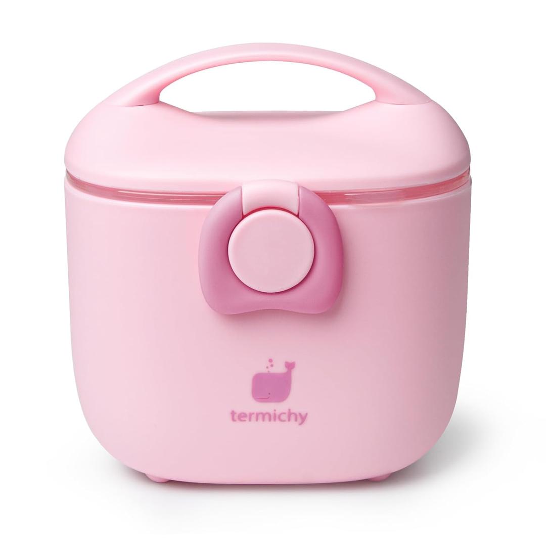 Termichy Baby Formula Dispenser, Portable Milk Powder Dispenser Container with Carry Handle and Scoop for Travel Outdoor Activities with Baby Infant, 8.8OZ, 0.55LB, 250g (Light Pink) Termichy Baby Formula Dispenser, Portable Milk Powder Dispenser Container with Carry Handle and Scoop for Travel Outdoor Activities with Baby Infant, 8.8OZ, 0.55LB, 250g (Light Pink)