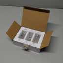 BESTTEN 5 Pack Screwless Decorative Wall Plate, 3-Gang Decorator Outlet Cover, Decor Switch Cover, USWP6 Gloss Snow White, H4.69” x W6.54”, Wallplate for Dimmer, GFCI, USB Receptacle