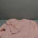 Fisoew Womens Oversized Bow Sweatshirt Long Sleeve Crewneck Casual Fall Pullover Tops Pink, XL