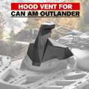 A & UTV PRO Snorkel Kit Horn for Can Am Outlander 570 850 1000 XMR 2013-2024, Raised Hood Vent Intake Air Relocation Extension Accessories, Replace OEM # 715002518, Black, 1PC