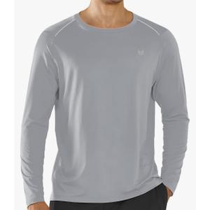 NORTHYARD Men's Long Sleeve Running Shirts Quick Dry Athletic Workout Gym Sun Protection UPF 50+ Shirt Hiking Swim Rash Guard, 2XL