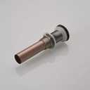 Homevacious 1 5/8" Bathroom Faucet Vessel Vanity Sink Pop Up Drain Assembly Stopper Without Overflow Copper Push & Seal