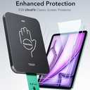 ESR 2 Pack Screen Protector for iPad Air 13 Inch M3/M2 2025/2024 (7th/6th Generation), 9H Tempered Glass Film with UltraFit Tray, Apple Pencil Support, Scratch Resistant, HD Clarity, Bubble Free