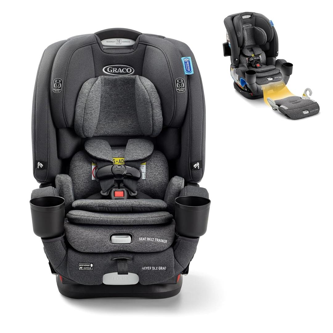 Graco 4Ever DLX Grad 5-in-1 Slim Convertible Car Seat, Harrison