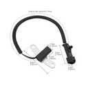 Crankshaft Position Sensor Compatible with Jeep Cherokee 1997-2001, Dodge Dakota 1995-2003, Jeep Wrangler 1996-2007 - Replaces OE 56027865AB, 56027867AB, 56027885AB, 56041820AA, K68281273AA