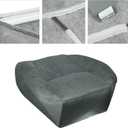 Automotive Replacement Seat Cover Driver Side Bottom Cloth Seat Cover for 2003-2007 GMC Sierra 1500 2500 3500 1500HD 2500HD SLE SLT Charcoal Gray