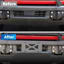 Front License Plate Bracket Compatible with Ford Bronco 2/4 Door Accessories 2026 2025 2024 2023 2022 2021, License Plate Mounting Holder Frames Fit for Bronco HD Modular Bumper
