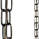 LOFIR 16.5 FT Matte Bronze-Colored Rain Chain with Hooks - Rain Chains for Outside - Adjustable Rain Catcher Chains with Bell for Eaves Drainage - Easy Install Bronze-Colored (Diameter 3mm)