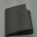 No Hook Shower Curtain with Snap in Liner Set Waffle Shower Curtain for Bathroom Hotel Style Fabric Waterproof Inner Liner, 71" W x 74" H, Grey