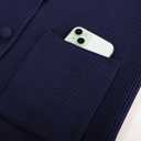 GRACE KARIN Blazer for Women Business Casual, Long Sleeve Sweater Blazers 2025, Knit Office Work Outfits (X-Large, Navy Blue)