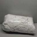 DWR Luxury Feather Down Fiber Comforter Queen Size, Ultra-Soft Egyptian Cotton-Blend Fabric, High FP Medium Weight for All Season Hotel Style Fluffy Duvet Insert with Ties (90"x90", White)