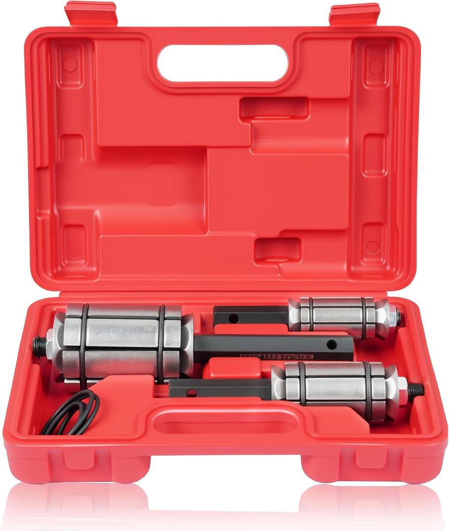 DAYUAN 3 Pcs 1-1/8'' to 3-1/2'' Exhaust Pipe Expander Tool Set, Tail Pipe Spreader Kit Compatible with Most Vehicles and Trucks