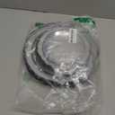 PLASTICPRO 32 Pack Elegant Disposable Plastic Plates Combo Set Includes 16 Dinner Plates and 16 Salad Plates Heavy Duty Fancy Party Plates Clear & Black Contemporary Design