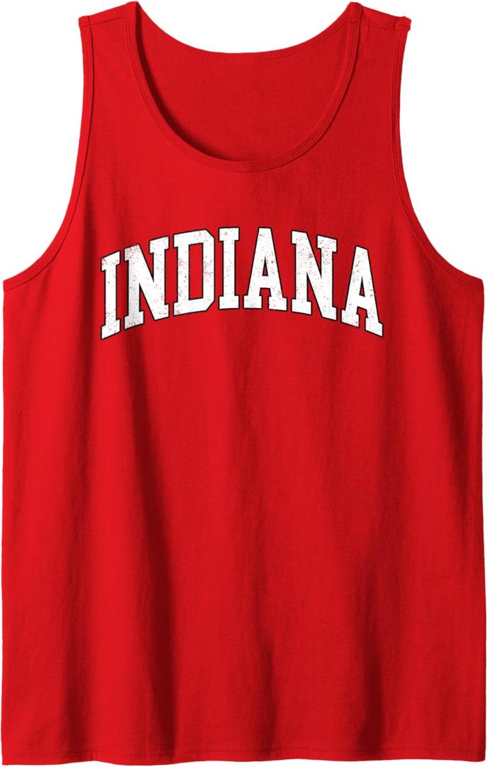 Indiana - Throwback Design - Classic Men Women Kid Tank Top M