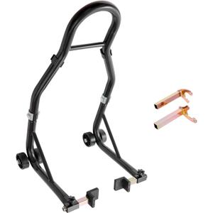 VEVOR Motorcycle Rear Wheel Stand, 850lbs/390kg Load Capacity Lift with U + L Fork Swingarm Spool, Heavy Duty Rear Wheel Stand Motorcycle Lift Jack Stand, for Suzuki Yamaha Honda Kawasaki, Black