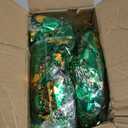 50FT St. Patrick's Day Tinsel Garland Shamrock Hat Green Gold Metallic Tinsel Twist Garland for Irish Saint Patricks Day Party Home Decor Indoor Outdoor Decoration