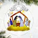 Christian Gifts: Nativity Scene Christmas Ornaments (Religious Christmas Decorations) | Christian Holiday Decor, Holy Family Decoration, Religious Gifts, Baptism Gift & Unique Faith Festival Gift