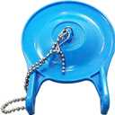 Hibbent Large 3-Inch Toilet Flapper Replacement Compatible with Gerber 99-788, Water Conserving Toilet Flappers for 3 Inch Flush Valves, Stainless Steel Chain, High Performance, Easy to Install, Blue